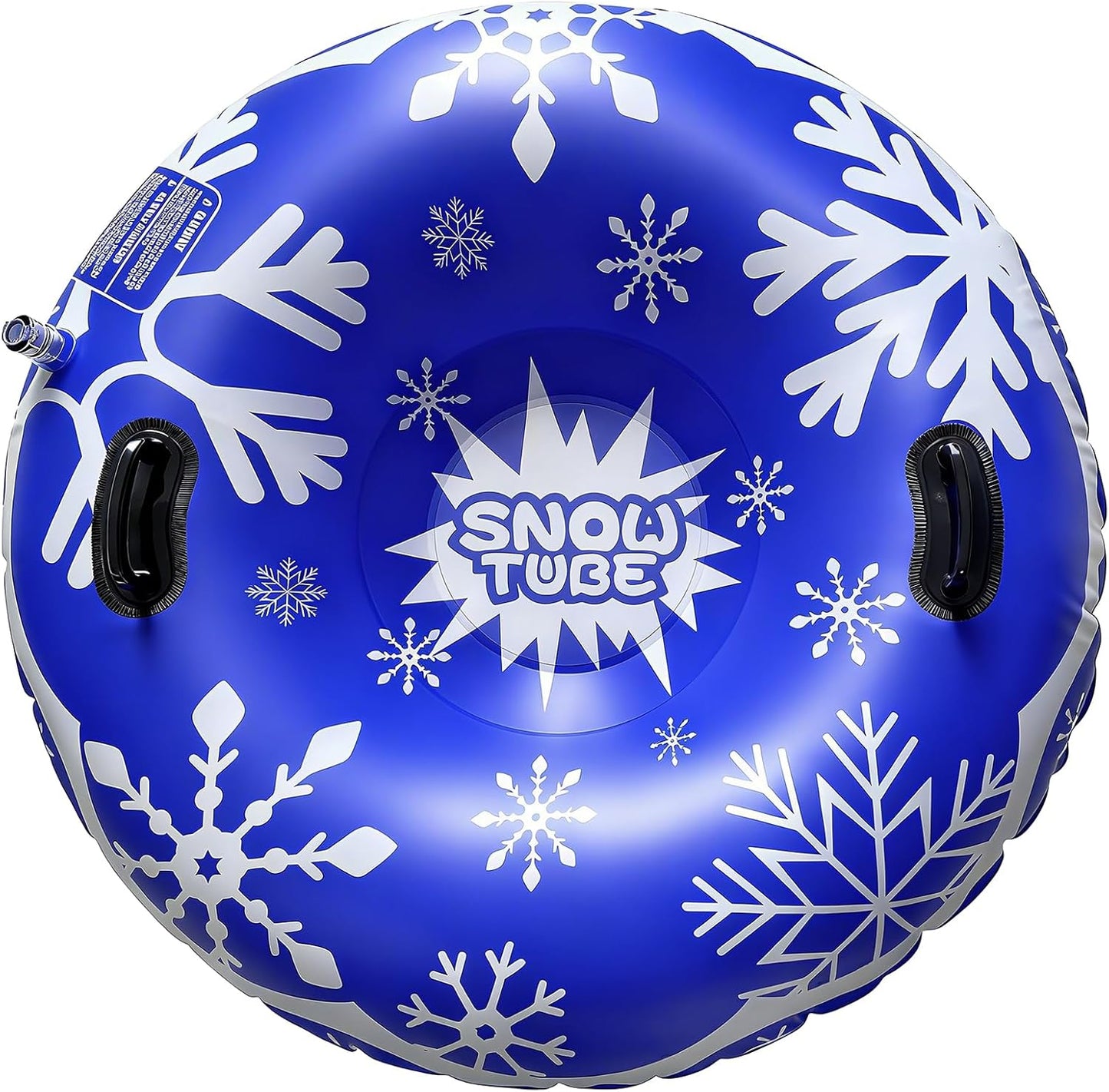 Snow Tube, 47 inch Inflatable Snow Sleds for Kids and Adults, Cold-Resistant Thickened Heavy Duty Hard Sled Snow Bottom with Handles, Winter Outdoor Sports Toys/Gifts for Boys Girls Family Activities